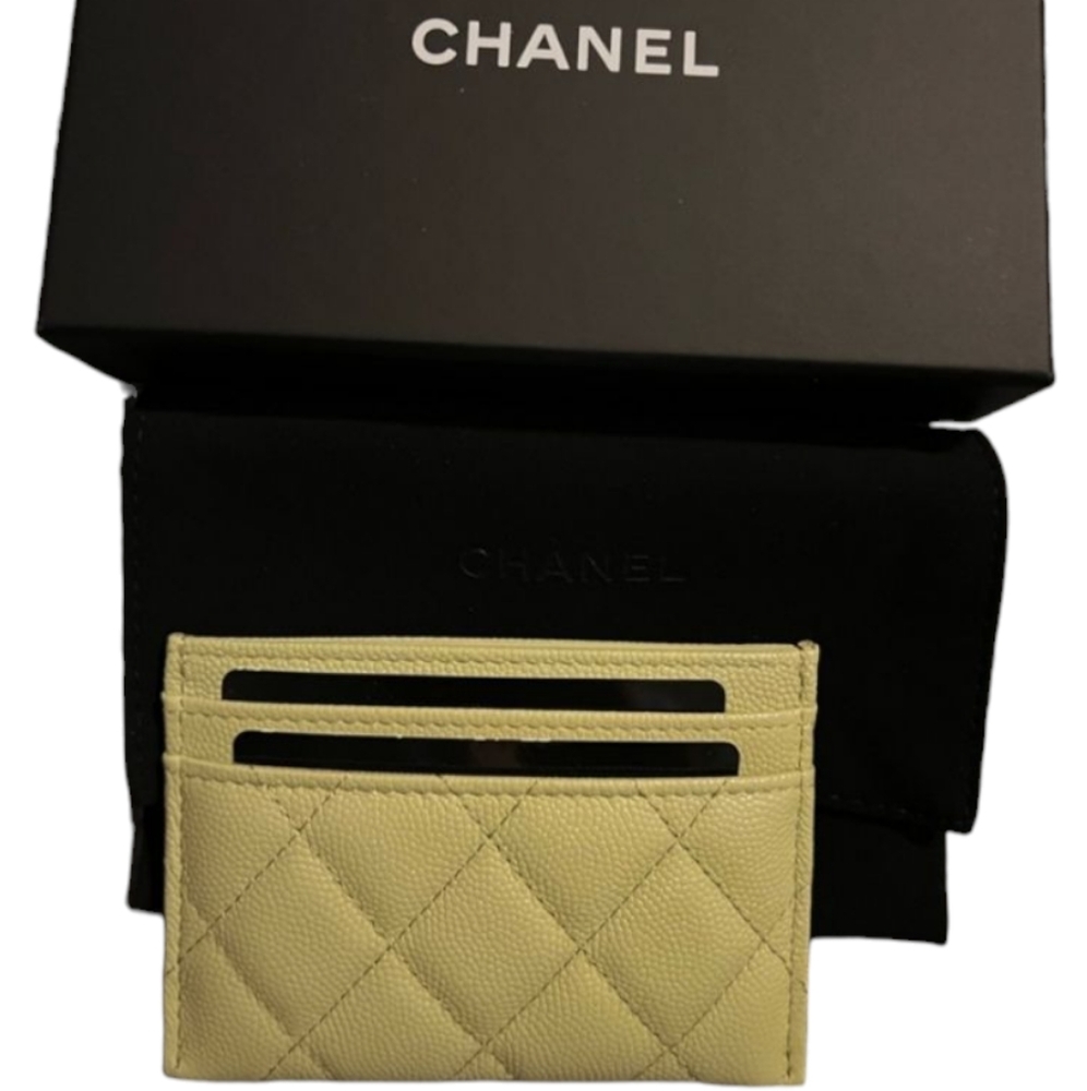 Chanel Caviar Card Holder In Mint Green - Full Inclusion - Rare! - Picture 4 of 11